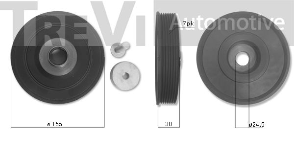 TREVI AUTOMOTIVE Rihmaratas,väntvõll PC1214